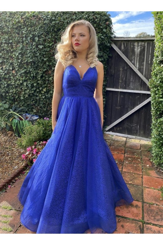 A-Line Long Blue Prom Dresses Formal Evening Gowns 901119 A-Line Long Blue Prom Dresses Formal Evening Gowns 901119