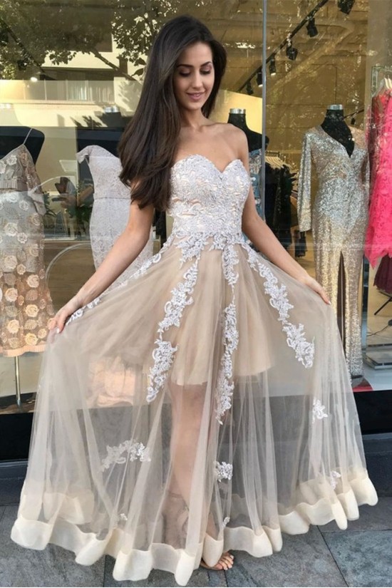 A-Line Lace Sweetheart Long Prom Dress Formal Evening Gowns 901181 A-Line Lace Sweetheart Long Prom Dress Formal Evening Gowns 901181