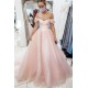 A-Line Long Pink Tulle Prom Dress Formal Evening Gowns 901194 A-Line Long Pink Tulle Prom Dress Formal Evening Gowns 901194