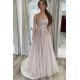 A-Line Lace and Tulle Prom Dress Formal Evening Gowns 901196 A-Line Lace and Tulle Prom Dress Formal Evening Gowns 901196