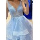 Long Blue Lace Prom Dress Formal Evening Gowns 901197