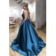 A-Line Satin Spaghetti Straps Prom Dress Formal Evening Gowns 901200 A-Line Satin Spaghetti Straps Prom Dress Formal Evening Gowns 901200