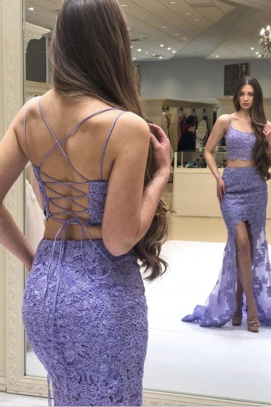 Lace Two Pieces Prom Dress Formal Evening Gowns 901203 Lace Two Pieces Prom Dress Formal Evening Gowns 901203
