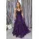 Long Beaded Purple Tulle Prom Dress Formal Evening Gowns 901207 Long Beaded Purple Tulle Prom Dress Formal Evening Gowns 901207