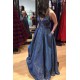 A-Line Long Blue Lace Sparkle Prom Dress Formal Evening Gowns 901231 A-Line Long Blue Lace Sparkle Prom Dress Formal Evening Gowns 901231