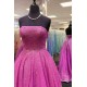 A-Line Strapless Sequin Tulle Prom Dress Formal Evening Gowns 901237