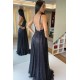 Long Black Sequin Tulle Prom Dress Formal Evening Gowns 901239 Long Black Sequin Tulle Prom Dress Formal Evening Gowns 901239