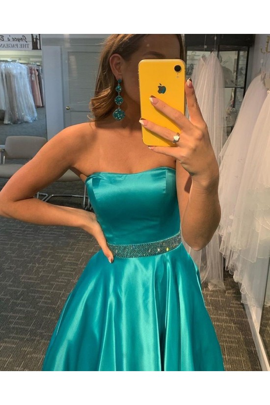 A-Line Strapless Beaded Long Prom Dress Formal Evening Gowns 901249 A-Line Strapless Beaded Long Prom Dress Formal Evening Gowns 901249