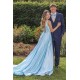 Long Blue Satin Prom Dress Formal Evening Gowns 901265 Long Blue Satin Prom Dress Formal Evening Gowns 901265