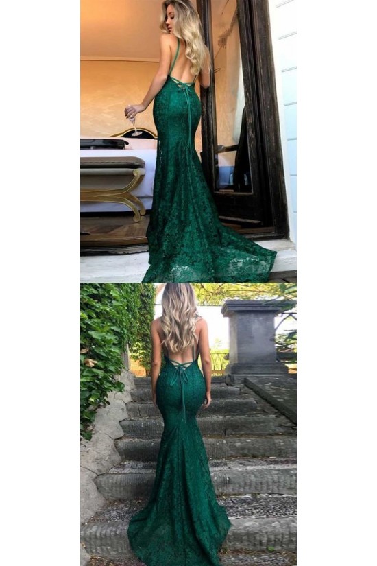 Mermaid Long Green Lace Prom Dress Formal Evening Gowns 901277 Mermaid Long Green Lace Prom Dress Formal Evening Gowns 901277