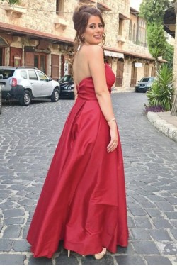 Long Red Prom Dress Formal Evening Gowns 901278