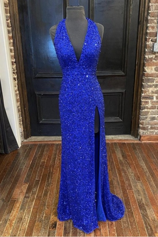 Long Royal Blue Sequin Prom Dress Formal Evening Gowns 901286 Long Royal Blue Sequin Prom Dress Formal Evening Gowns 901286