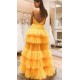 Long Yellow Spaghetti Straps Long Prom Dress Formal Evening Gowns 901290 Long Yellow Spaghetti Straps Long Prom Dress Formal Evening Gowns 901290