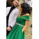 A-Line Long Green Off the Shoulder Beaded Prom Dress Formal Evening Gowns 901295 A-Line Long Green Off the Shoulder Beaded Prom Dress Formal Evening Gowns 901295