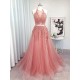 A-Line Lace and Tulle Long Prom Dress Formal Evening Gowns 901314 A-Line Lace and Tulle Long Prom Dress Formal Evening Gowns 901314