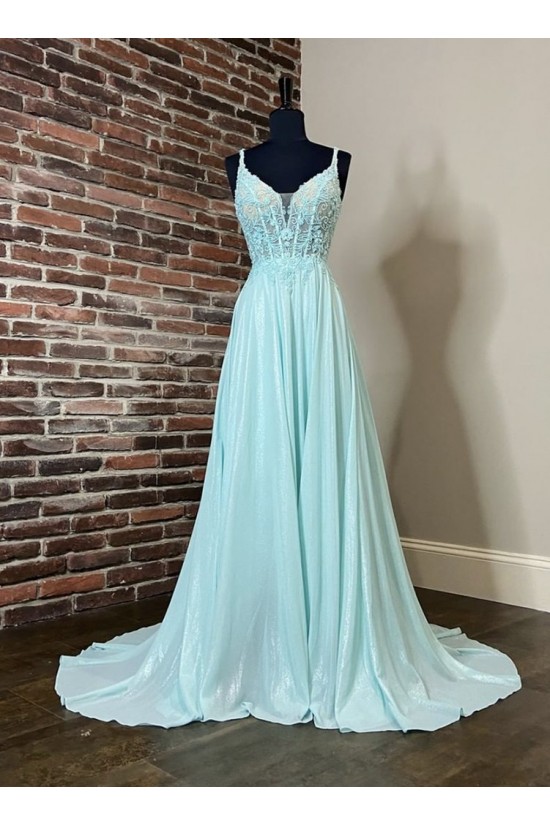 Long Blue Lace Prom Dress Formal Evening Gowns 901317 Long Blue Lace Prom Dress Formal Evening Gowns 901317