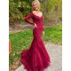 Elegant Mermaid Lace Long Prom Dress Formal Evening Gowns 901361 Elegant Mermaid Lace Long Prom Dress Formal Evening Gowns 901361