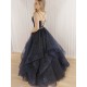 A-Line Sparkle Tulle Long Prom Dress Formal Evening Gowns 901366 A-Line Sparkle Tulle Long Prom Dress Formal Evening Gowns 901366