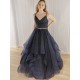A-Line Sparkle Tulle Long Prom Dress Formal Evening Gowns 901366 A-Line Sparkle Tulle Long Prom Dress Formal Evening Gowns 901366