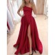 A-Line One Shoulder Long Prom Dress Formal Evening Gowns 901376