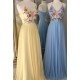 Long Yellow Embroidered Chiffon Prom Dress Formal Evening Gowns 901388 Long Yellow Embroidered Chiffon Prom Dress Formal Evening Gowns 901388