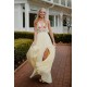 Long Yellow Embroidered Chiffon Prom Dress Formal Evening Gowns 901388 Long Yellow Embroidered Chiffon Prom Dress Formal Evening Gowns 901388