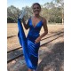 Elegant Mermaid Long Royal Blue Prom Dress Formal Evening Gowns 901402