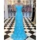 Elegant Mermaid Spaghetti Straps Lace Prom Dress Formal Evening Gowns 901405