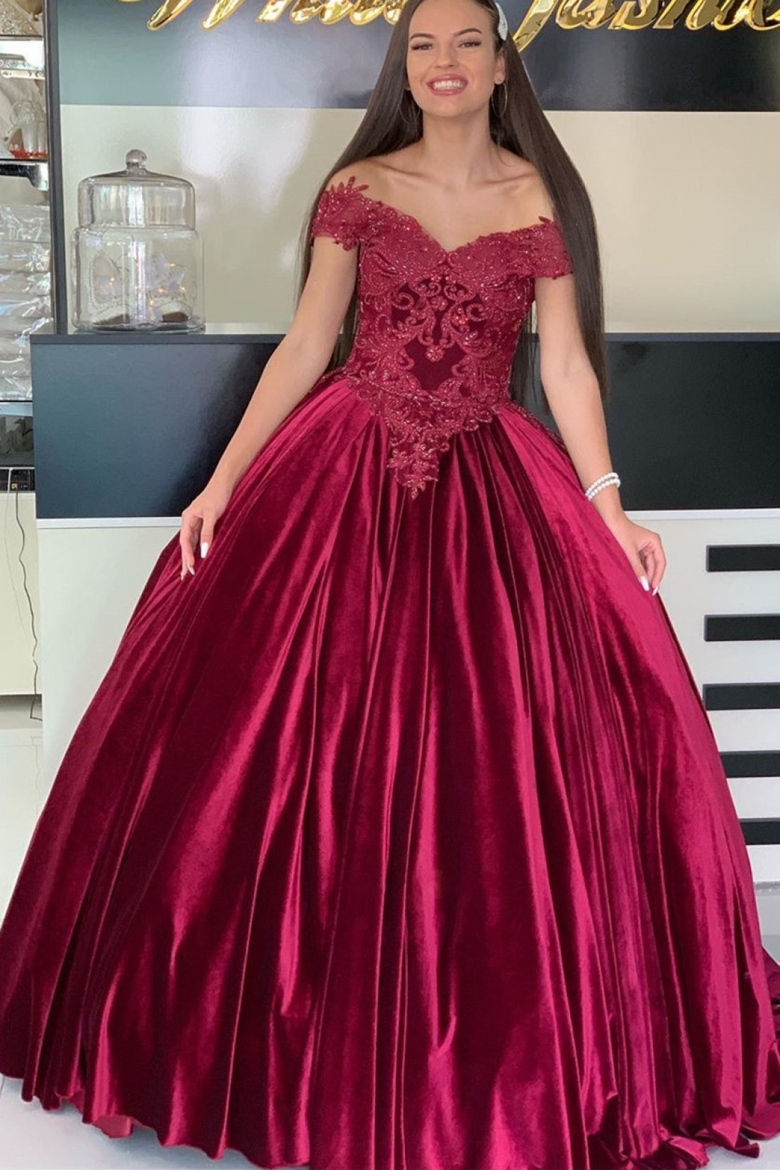 Lace Prom Dresses Formal Ball Dress, Evening Dress, Dance Dresses, School Party Gown
