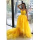 Long Yellow Spaghetti Straps Prom Dress Formal Evening Gowns 901424 Long Yellow Spaghetti Straps Prom Dress Formal Evening Gowns 901424