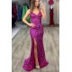 Elegant Long Green Sequin Prom Dress Formal Evening Gowns 901425