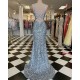Elegant Long Green Sequin Prom Dress Formal Evening Gowns 901425