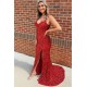 Elegant Long Green Sequin Prom Dress Formal Evening Gowns 901425