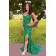 Elegant Long Green Sequin Prom Dress Formal Evening Gowns 901425
