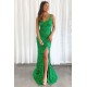 Elegant Long Green Sequin Prom Dress Formal Evening Gowns 901425