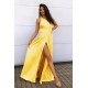Long Yellow One Shoulder Prom Dress Formal Evening Gowns 901446 Long Yellow One Shoulder Prom Dress Formal Evening Gowns 901446