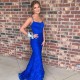 Long Royal Blue Mermaid Spaghetti Straps Lace Prom Dress Formal Evening Gowns 901453 Long Royal Blue Mermaid Spaghetti Straps Lace Prom Dress Formal Evening Gowns 901453
