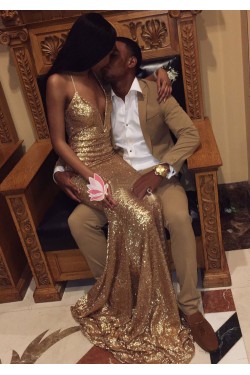 Long Mermaid Sequin Prom Dress Formal Evening Gowns 901463