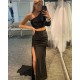 Elegant One Shoulder Two Pieces Prom Dress Formal Evening Gowns 901488 Elegant One Shoulder Two Pieces Prom Dress Formal Evening Gowns 901488