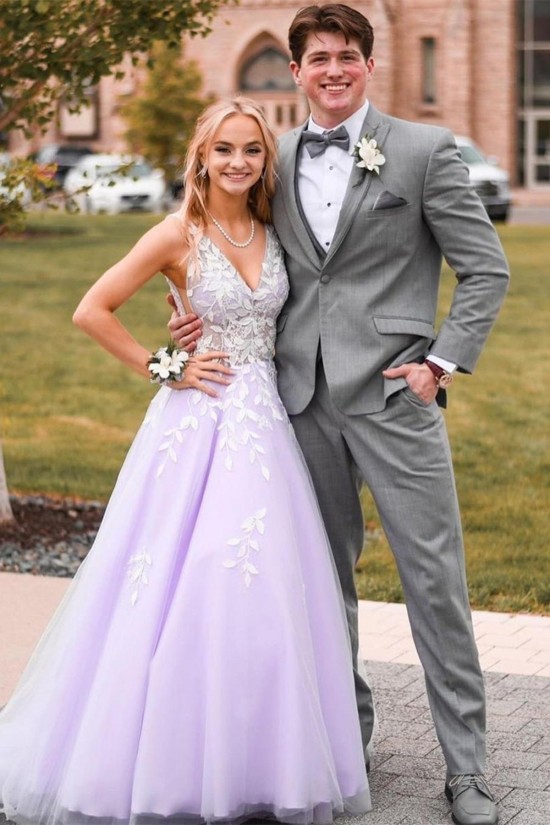 A-Line Lace V Neck Prom Dress Formal Evening Gowns 901494 A-Line Lace V Neck Prom Dress Formal Evening Gowns 901494