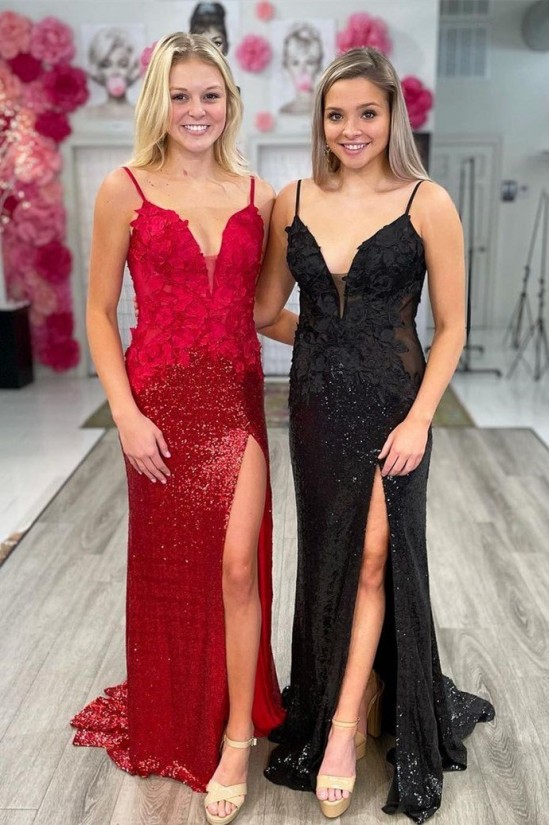 Elegant Sequin Spaghetti Straps Prom Dress Formal Evening Gowns 901496 Elegant Sequin Spaghetti Straps Prom Dress Formal Evening Gowns 901496