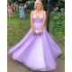 A-Line Tulle V Neck Prom Dress Formal Evening Gowns 901507 A-Line Tulle V Neck Prom Dress Formal Evening Gowns 901507
