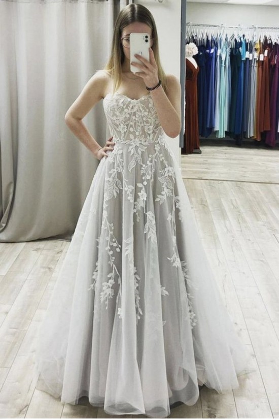 A-Line Sweetheart Lace Prom Dresses Formal Evening Gowns 901537 A-Line Sweetheart Lace Prom Dresses Formal Evening Gowns 901537