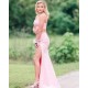 Long Pink Two Pieces Prom Dresses Formal Evening Gowns 901540 Long Pink Two Pieces Prom Dresses Formal Evening Gowns 901540