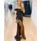 Long Tulle High Slit Prom Dresses Formal Evening Gowns 901562