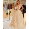 A-Line Sparkle Ball Gown Prom Dresses Formal Evening Gowns 901573