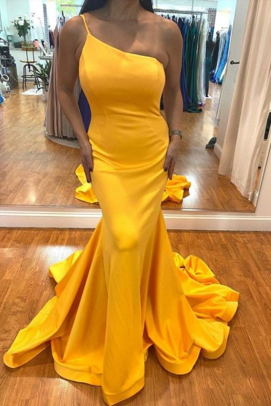 Mermaid One Shoulder Long Prom Dresses Formal Evening Gowns 901578 Mermaid One Shoulder Long Prom Dresses Formal Evening Gowns 901578