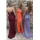 Elegant Sequin Strapless Long Prom Dresses Formal Evening Gowns 901584