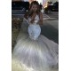 Long White Mermaid Sparkle Lace Prom Dresses Formal Evening Gowns 901599 Long White Mermaid Sparkle Lace Prom Dresses Formal Evening Gowns 901599