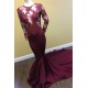 Long Grape Purple Beaded Lace Mermaid Prom Dresses Formal Evening Gowns 901602 Long Grape Purple Beaded Lace Mermaid Prom Dresses Formal Evening Gowns 901602